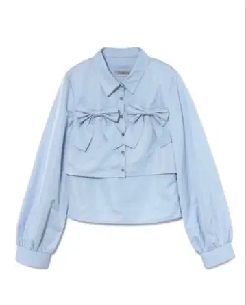 bubbles 트윈 리본 블라우스