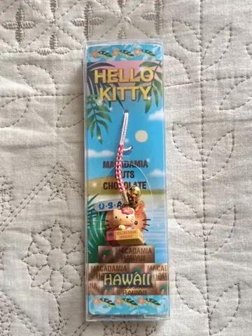 초레어템! 지역 한정 키티 하와이 한정판 마카다미아 너트 초콜릿 스트랩