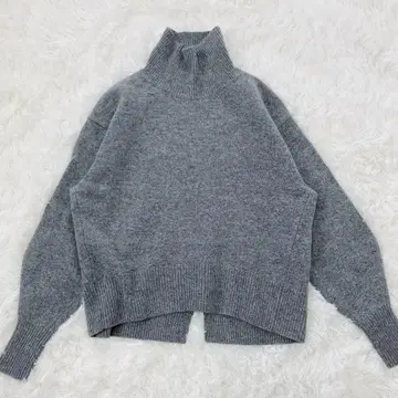 새상품급 이에나 캐시미어 혼방 2023AW AQUA 하이넥 풀오버