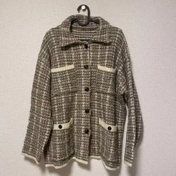 프릭스스토어 freak's store 가디건 두꺼운 원단 베이지