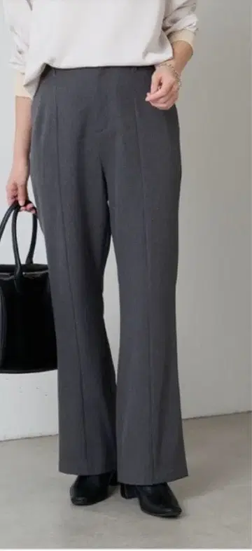 울라이크 플레어 팬츠 차콜 그레이