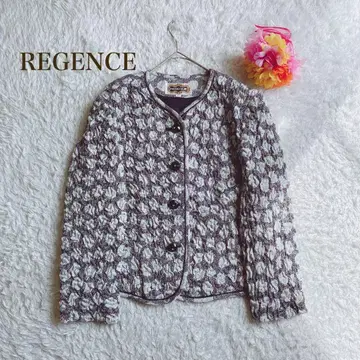 레지앙스 노카라 자켓 블랙 화이트 미세스 외출용