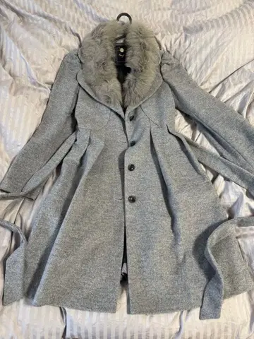 swingle 그레이 퍼 롱 코트 클리닝 완료