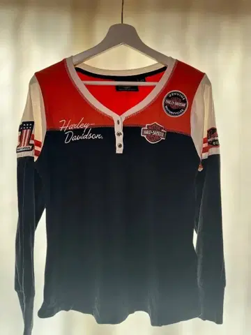 HARLEY-DAVIDSON 여성용 긴팔 T셔츠 M 사이즈