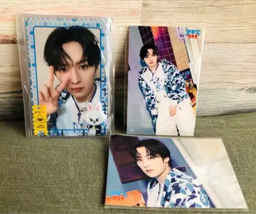 Stray Kids 사우나 온라인 복권 포토 카드 스티커 리노