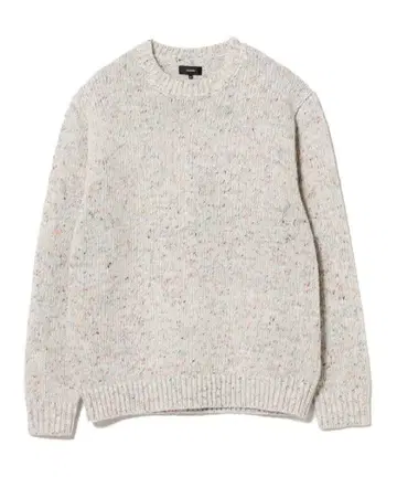 [ 새상품급 ] BEAMS 3게이지 컬러 네프 크루넥 니트 내추럴 M