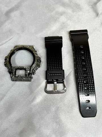 GW-6900용 스톤 장식 베젤 벨트 세트