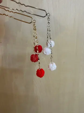 성인식 머리 장식 지유카진 타마코 2개 세트