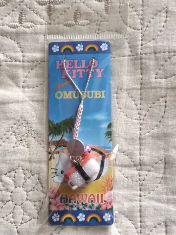 초레어템! 지역 한정 키티 하와이 한정 스팸 오니기리 네즈케 스트랩