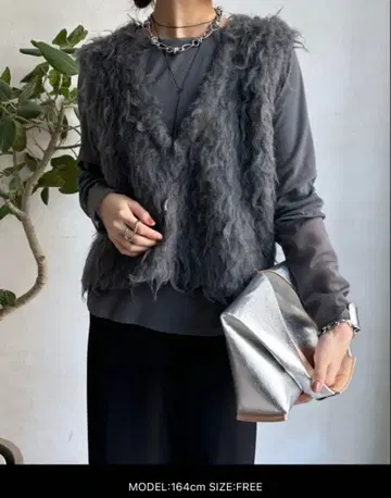 doudou 소매 시어 리브 TEE 여성용