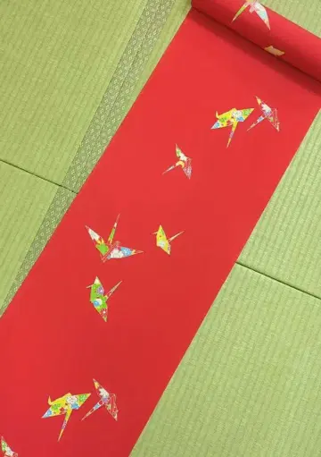 새상품 유젠 순수 실크 옷감 40