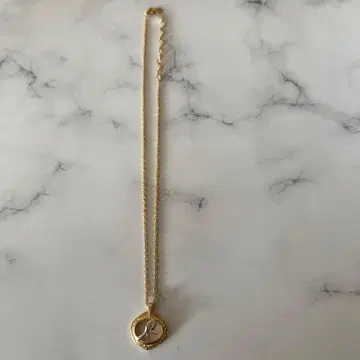 골드 리본 모티브 목걸이 약 45cm