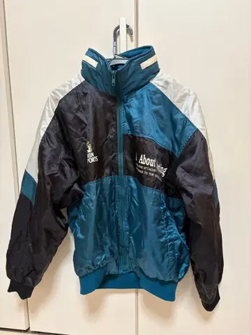 시모키타자와 윈드브레이커 아우터 저지 청록색 블루종