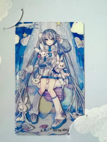 유키 미쿠 클리어 카드 쇼콜라 쿠키 동봉 하츠네 미쿠 굿즈