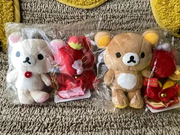 리락쿠마 봉제 인형 키체인