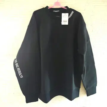 맨투맨 스타일 상의 블랙 M 4400엔