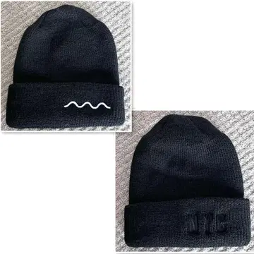 택 포함 새상품! The good company NYC 니트 캡 블랙