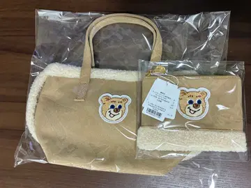 [ 미사용 새상품 ] 러브리 바이 페이 와펜 보아 토트 와펜 보아 파우치