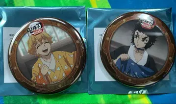 귀멸의 칼날 무한성편 콜라보레이션 카페 랜덤 캔뱃지 젠이츠 카이가쿠