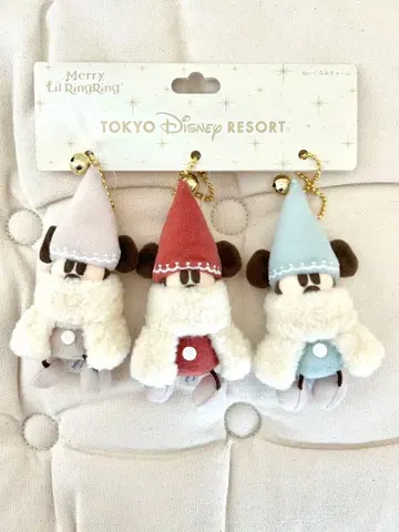 릴 린 봉제 인형 참 세트 크리스마스 디즈니