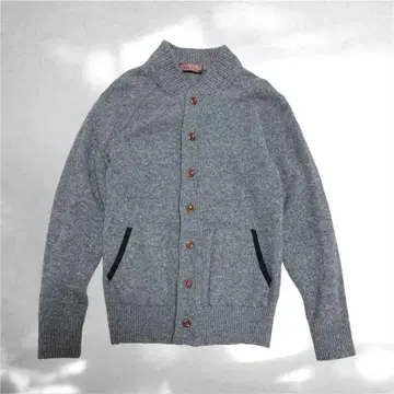 WOODHILL 버튼 달린 가디건 그레이