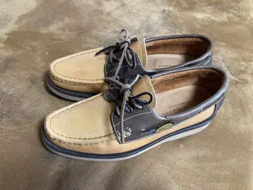 초레어 롤링 더블 트리오 데크 슈즈 베이지/브라운