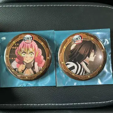 귀멸의 칼날 무한성편 콜라보레이션 카페 랜덤 캔뱃지 칸로지 이구로