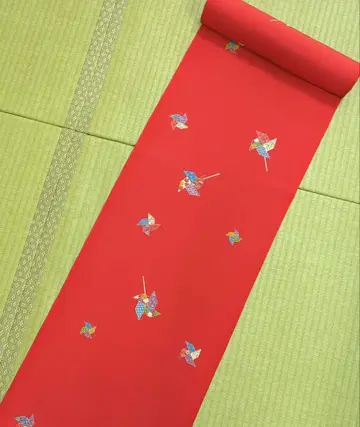 새상품 유젠 순수 실크 옷감 41