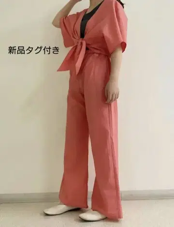 젤라또피케 gelatopique 코튼 린넨 올인원 핑크