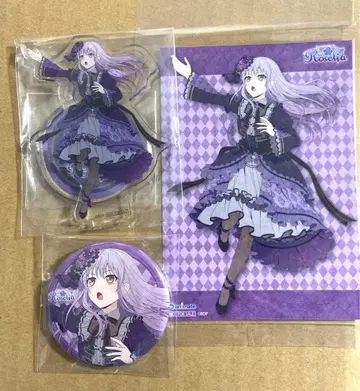 미사용 [ 뱅드림 ] 미나토 유키나 아크릴 스탠드 캔뱃지 브로마이드 세트