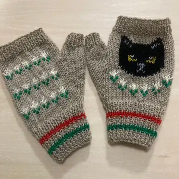 밴딩 워머 고양이 패턴