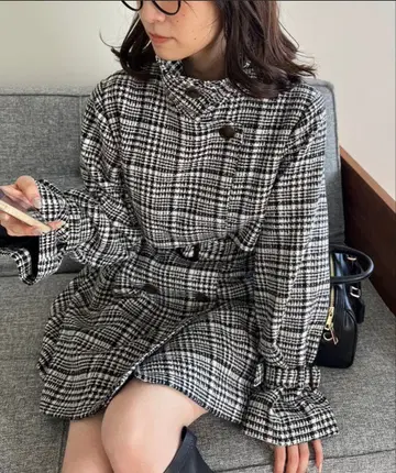 2way 스탠드 칼라 미들 코트