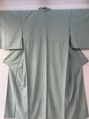 미사용품 고급스러운 서양 꽃무늬 이로무지 기모노 163