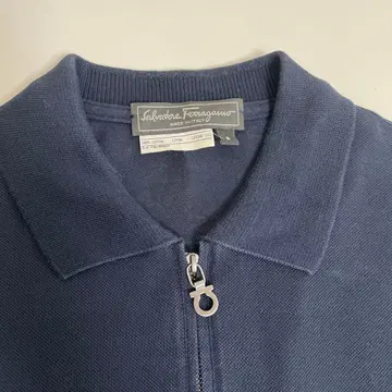 최종 가격 Salvatore Ferragamo 네이비 집업 셔츠 S