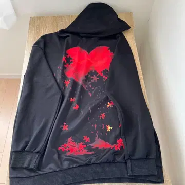 ankorock 퇴폐 하트 후드티