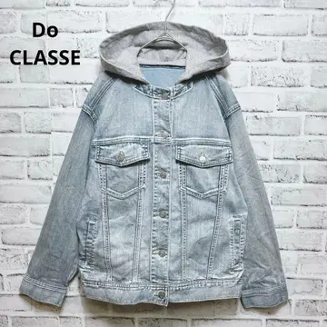 [ 두클라쎄 ] 데님 자켓 후드 노카라 스카이블루 캐주얼 11호