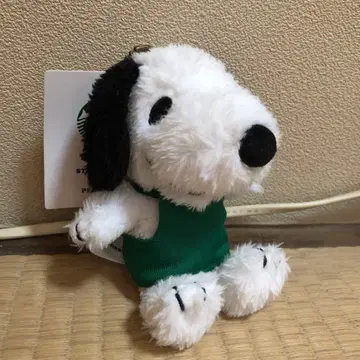 스타벅스 PEANUT 콜라보 스누피 미니 봉제 인형 키링