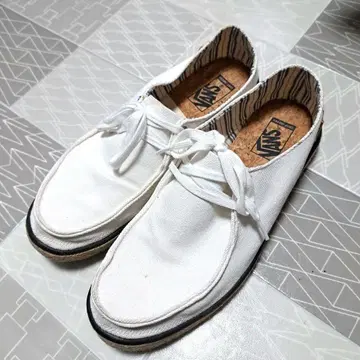 VANS 화이트 캔버스 스니커즈