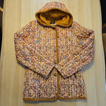 츠모리치사토 x 라벤햄 퀼팅 자켓 후드 부착