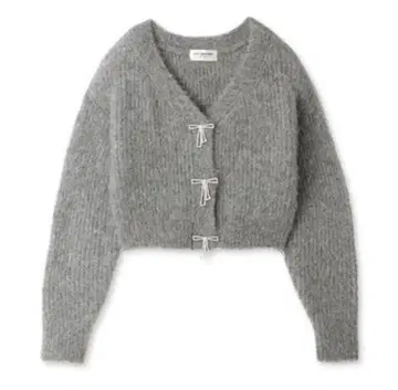 릴리 브라운 [L.B CANDY STOCK] 비쥬 리본 니트 가디건