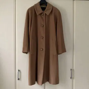 [일본제] Carat 캐시미어 울 고급 롱 코트 스텐카라 코트