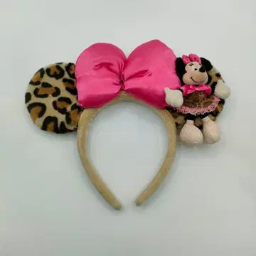 디즈니 미니 레오파드 무늬 머리띠