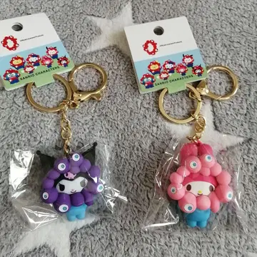 새상품 간사이 만박 오사카 만박 쿠로미&마이멜로디 미야쿠미야쿠 키링 세트