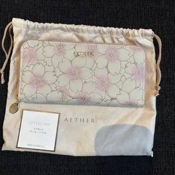 AETHER 에테르 벚꽃 장지갑