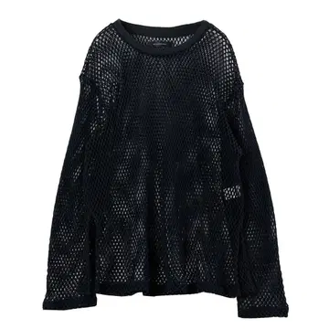 [ NOT CONVENTIONAL ] 메쉬 롱 슬리브 블랙