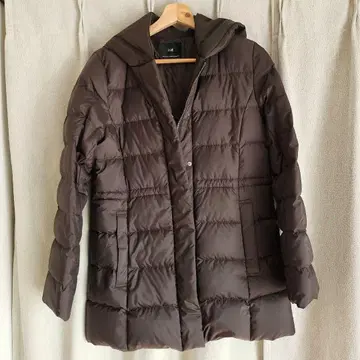 23구 시레타프타 미들 기장 다운 코트 36 다크 브라운