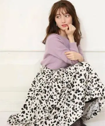 아푸와이저 리셰 달마시안 턱 스커트 택 포함 새상품