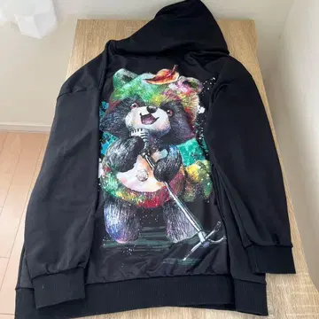 ankoROCK 보컬 너구리 후드티