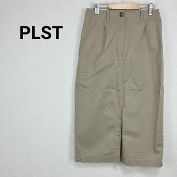 플라스테 [ S ] 타이트 스커트 롱 스커트 슬릿 포켓 지퍼 무지