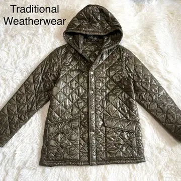 [트래디셔널 웨더웨어] 퀼팅 자켓 후드 카키 38